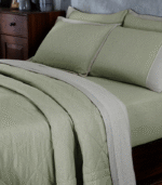 Muted Dot Quilt Green