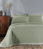 Muted Dot Quilt Green - Image 2